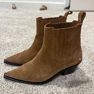 Anine Bing Brown Suede Ankle Boots